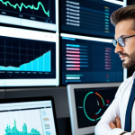 A professional Process Control Engineer in a modest business suit, standing confidently in a modern, well-lit office. Large digital screens in the background display complex project timelines, charts, and data visualizations. The engineer's expression is focused and analytical, conveying competence and strategic thinking. The background features a clean, collaborative workspace. Perfect anatomy, correct proportions, natural pose, well-formed hands, proper finger count, natural body proportions. Professional photography, high resolution, realistic, studio lighting, fully clothed, appropriate attire, safe for work, professional.