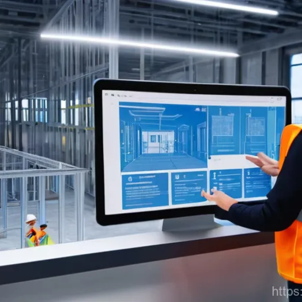 공정관리기술자와 현장 안전관리 협업 - **Prompt 1: Collaborative Digital Twin and BIM Planning**
"A modern, well-lit control room for a...