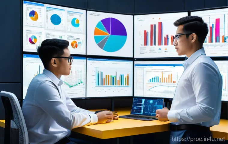 공정관리 기술자 채용 트렌드 및 요구사항 - A diverse process control engineer, appearing as an orchestra conductor, stands confidently in a fut...